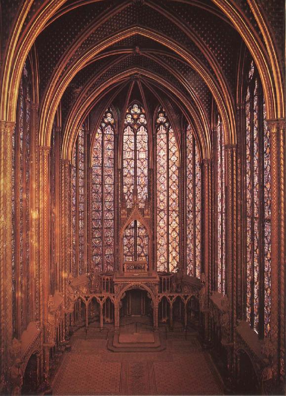 unknow artist Interior from Sainte-Chapelle china oil painting image